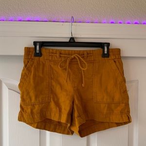 Mustard yellow shorts